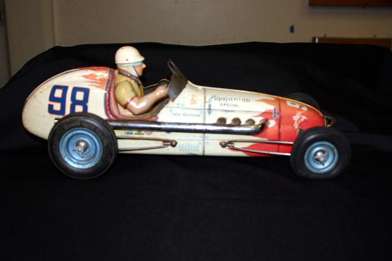 This die cast model of a 1954 Mercedes racing car transporter was called the