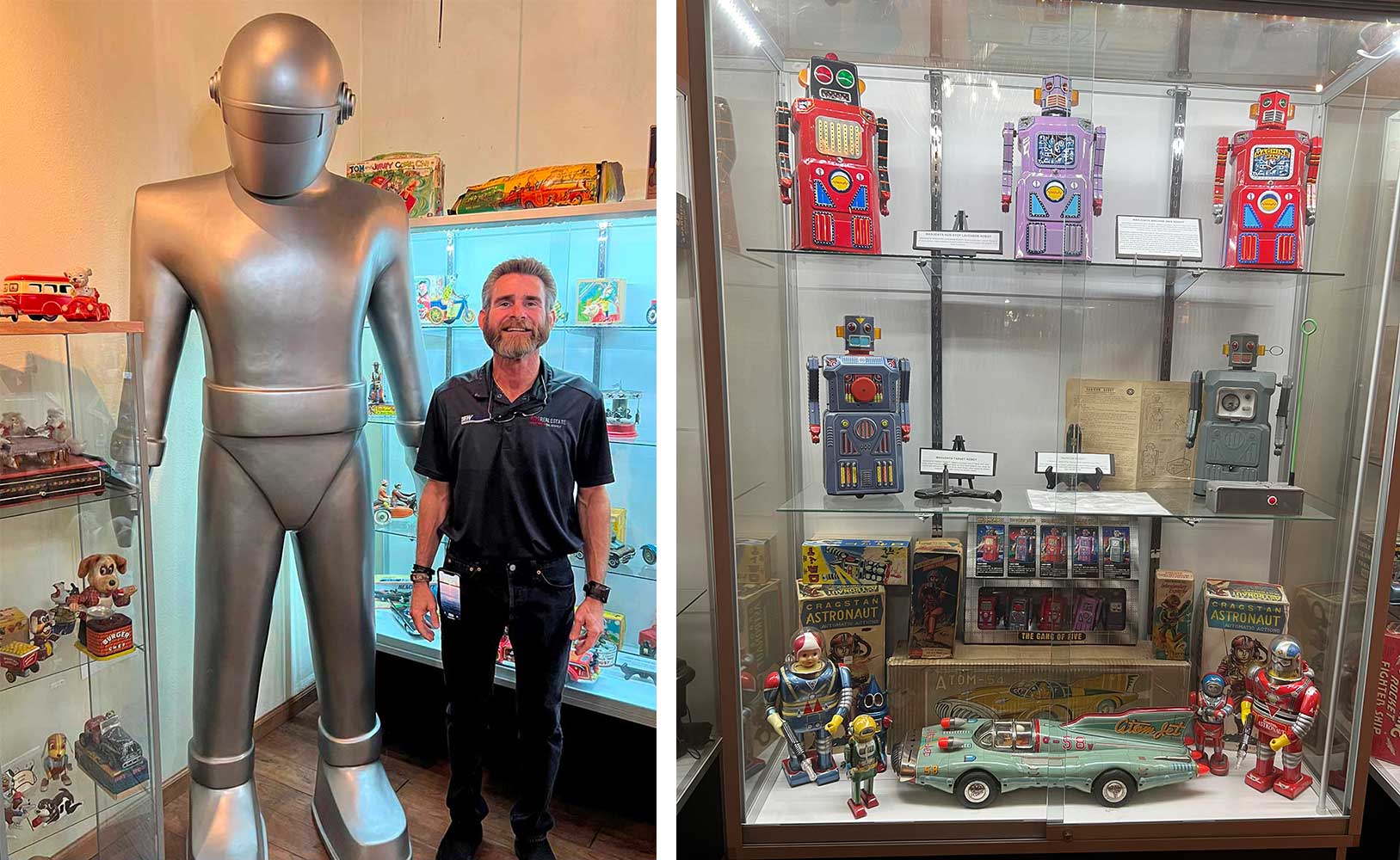 robots and Japanese tin toys from the 60s and 70s